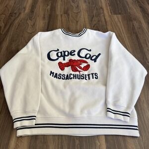 Abercrombie&Fitch Sweatshirt Women Medium Cape Cod Lobster Embroidered Pullover
